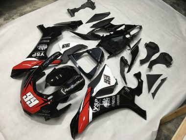 2015-2019 Black Red and White 99 Yamaha R1 Motorcycle Fairings