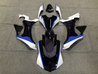2015-2019 Blue Black and White Yamaha R1 Motorcycle Fairings