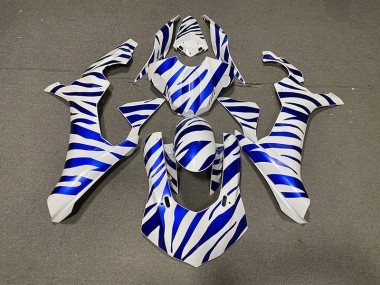 2015-2019 Blue Zebra Yamaha R1 Motorcycle Fairings
