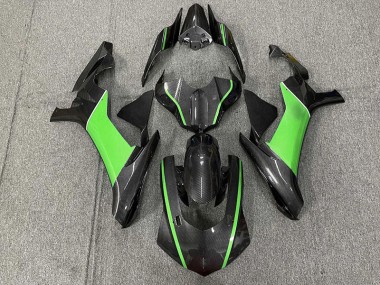 2015-2019 Carbon Fiber & Green Yamaha R1 Motorcycle Fairings