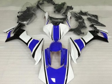 2015-2019 Gloss White Blue and Black Yamaha R1 Motorcycle Fairings