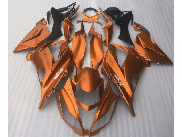 2016-2019 Candy Orange Gloss Kawasaki ZX10R Motorcycle Fairings