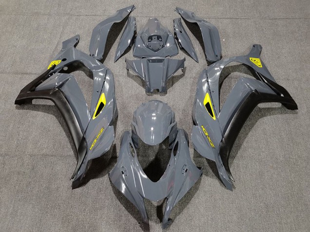 2016-2019 Nardo Grey & Black Kawasaki ZX10R Motorcycle Fairings