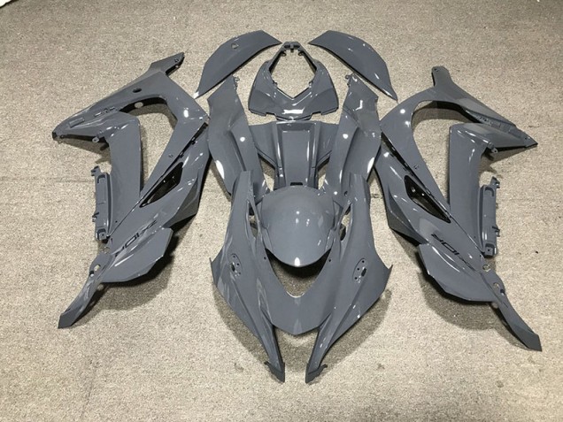 2016-2019 Nardo Grey Black Logo Kawasaki ZX10R Motorcycle Fairings