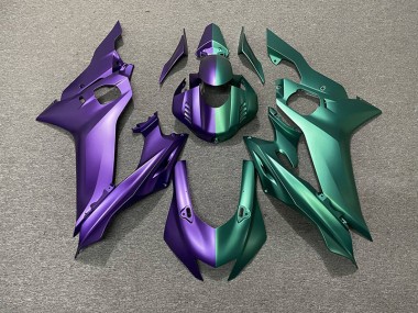 2017-2021 Purple and Green Split Yamaha R6 Motorcycle Fairings