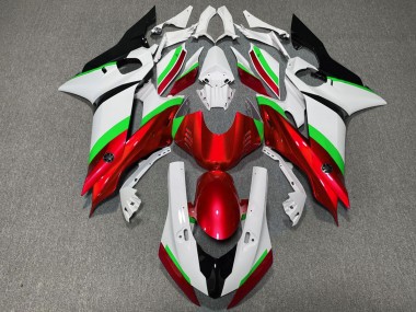 2017-2021 Red and Green Gloss Yamaha R6 Motorcycle Fairings