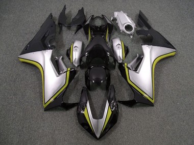 2017-2023 Silver and Black & Yellow Honda CBR1000RR Motorcycle Fairings