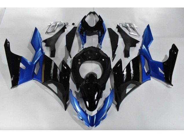 2018-2023 Blue and Black Kawasaki Ninja 400 Motorcycle Fairings